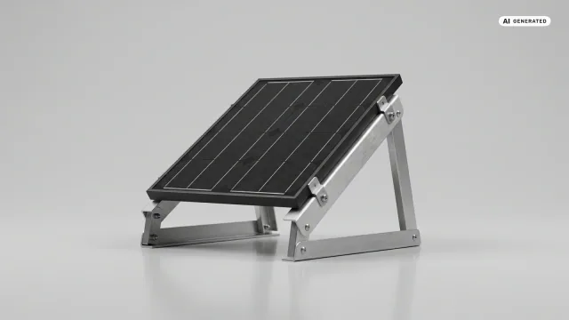 Solarmodul sicher am Balkongeländer verschraubt