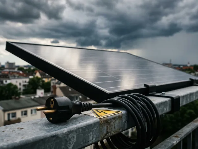 Balkonkraftwerk-Sicherheit: Brandgefahr, Stecker & Gewitter 2026