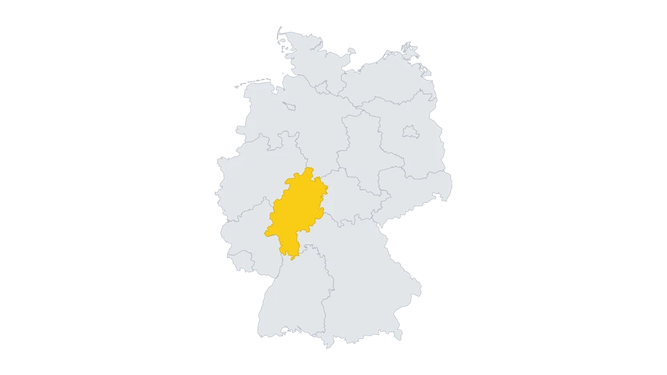 Lage-Karte: Hessen — Balkonkraftwerk-Förderung