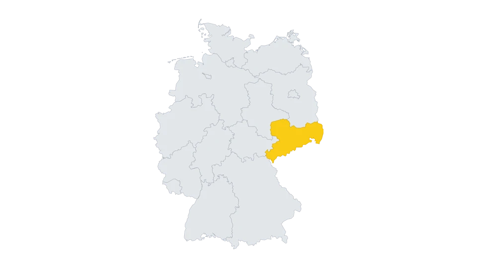 Lage-Karte: Sachsen — Balkonkraftwerk-Förderung