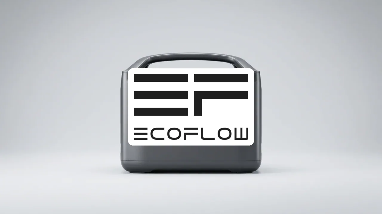 EcoFlow — Produktmotiv mit Markenlogo