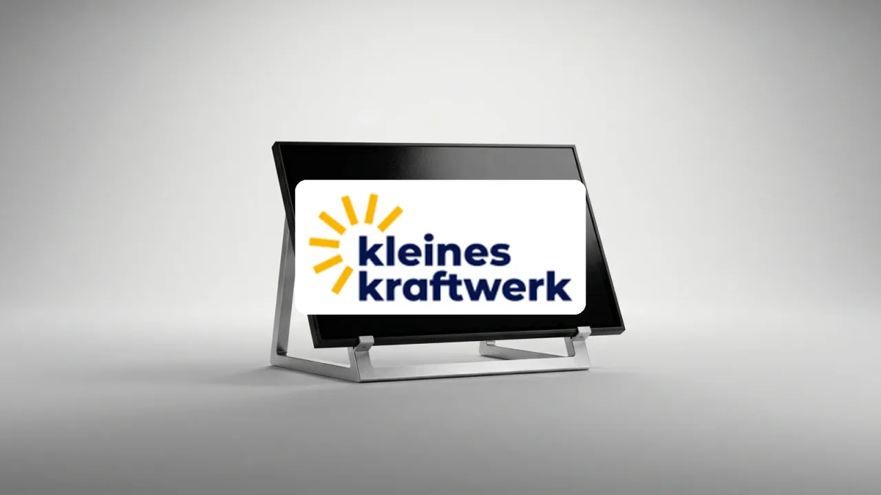 Kleines Kraftwerk — Produktmotiv mit Markenlogo
