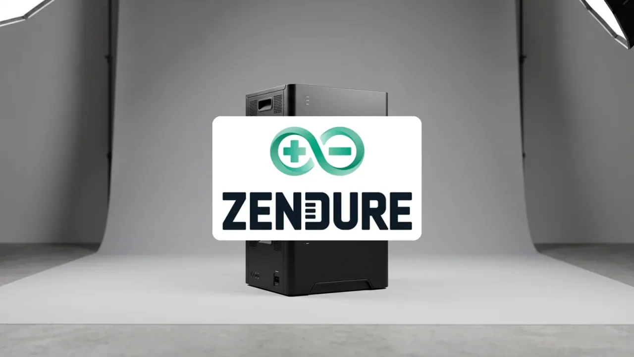 Zendure — Produktmotiv mit Markenlogo