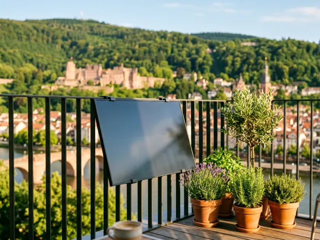 Balkonkraftwerk in Heidelberg