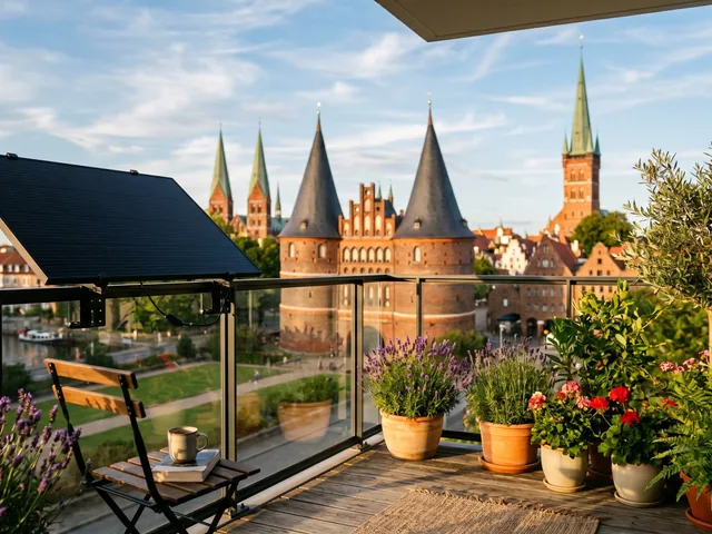 Balkonkraftwerk in Lübeck